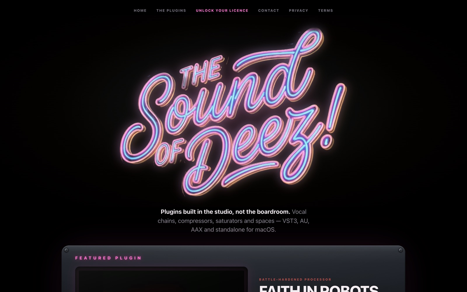 Home page